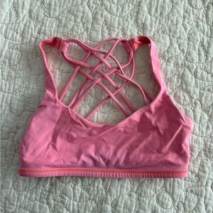 Pink Lululemon Free to Be Bra